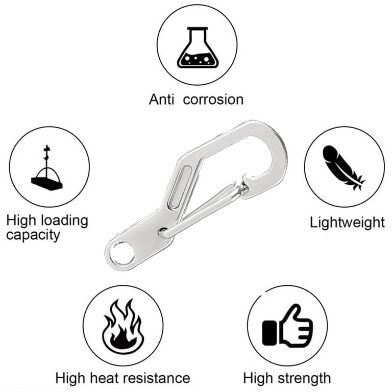 Metal Keychain Clip Lightweight Metal Carabiner Keychain Key Clip