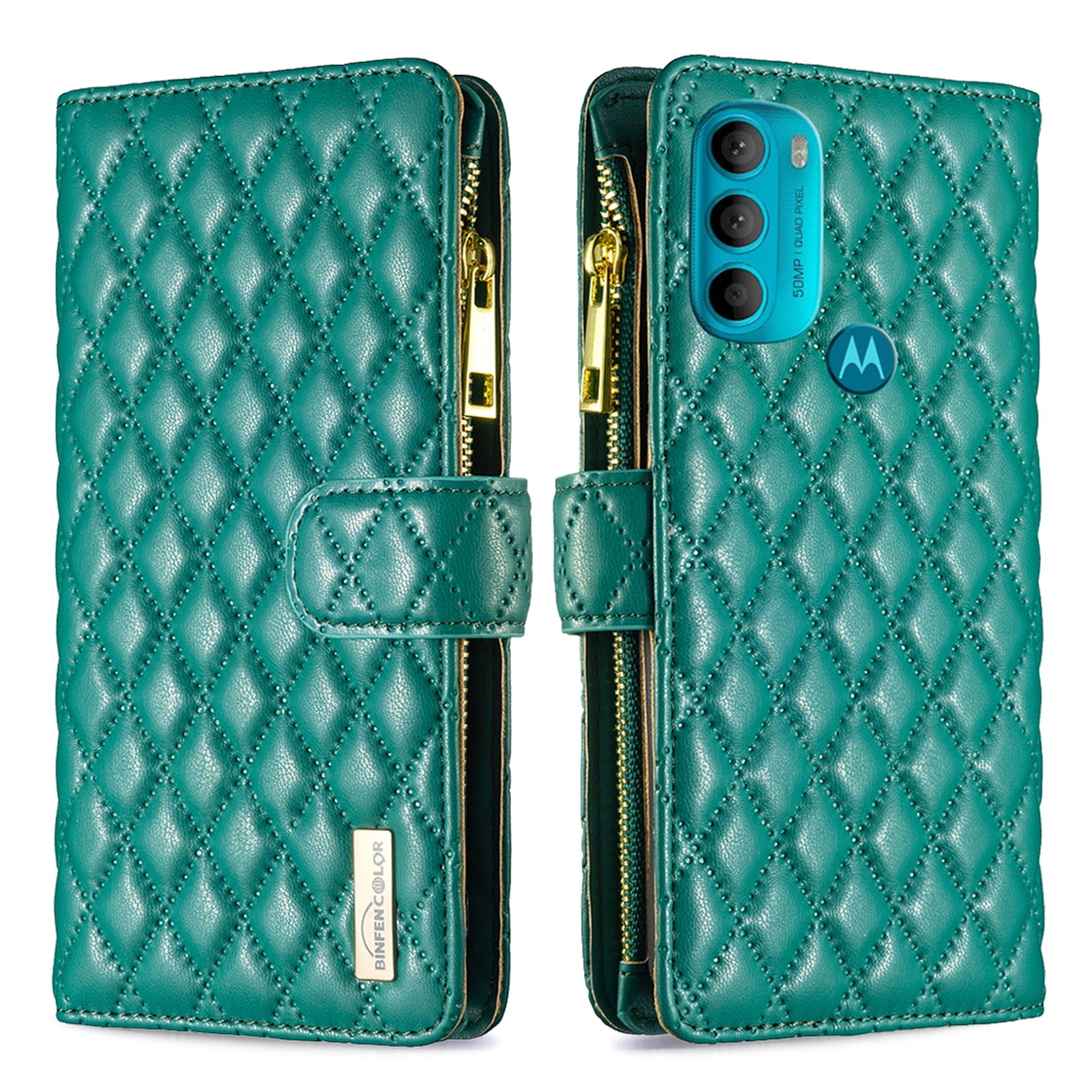 FMPCUON Cover per Motorola Moto G8 Power Lite, Flip Caso in PU Pelle Premium Portafoglio Custodia [Kickstand] [Slot per Schede] [Chiusura Magnetica