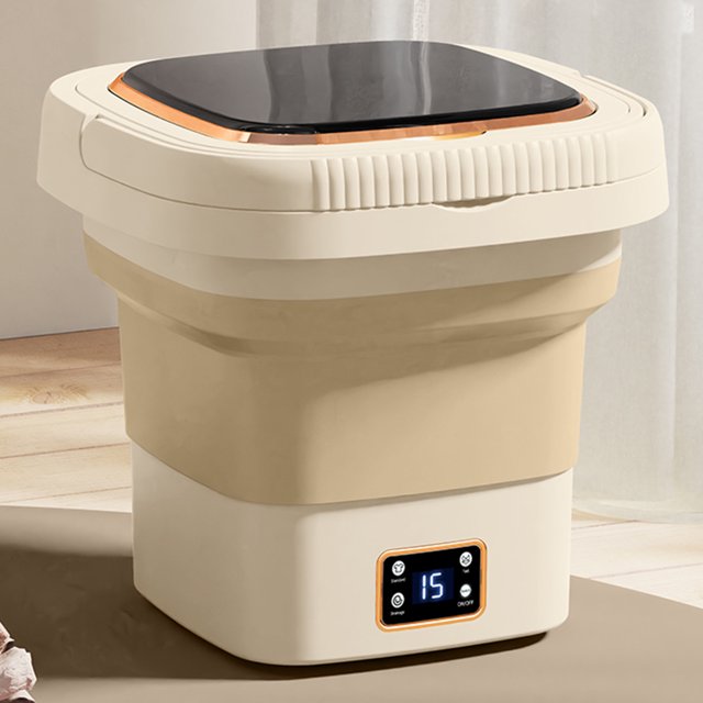 Lavadora pequeña para dormitorio, lavadora de viaje de 9L, 3 modos, limpieza de calcetín, ropa interior JShteea El nuevo