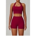 thumbnail image 4 of Parte de atrás bonita, Sujetador deportivo con cuello  for correr, sujetador de Fitness de secado rápido, chaleco de Yoga Push-Up for mujer, transpirable, 4 of 5