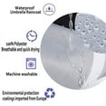 thumbnail image 3 of 4pcs Set 3D Digital Printing Flower Shower Curtain Home / Hotel / Party Decoration Waterproof Raindrops Shower Curtain Non-Slip Rugs Toilet Lid Cover Bath Mat for Home Hotel Party Decor, 3 of 8
