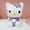 1195Purple sitting, variant on H24cmx14cm Large-sized Creative Cute Kt Cat Piggy Bank Shatterproof Vinyl Savings Jar Money Box Cute Gift