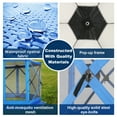thumbnail image 4 of HOTEEL 12'x12' Ez Pop Up Gazebo Tent for Camping, Screen Tent with Removable Roof, Waterproof, UV Resistant, Portable Carry Bag,Blue, 4 of 12