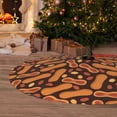 thumbnail image 6 of Sikiie Peanuts2 30-48 inches {designName} Print Christmas Tree Skirt Snowman Xmas Tree Skirt with Edge Christmas Decorations for Holiday Party30", 6 of 7