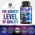 thumbnail image 4 of Extra Strength Nitric Oxide Booster - 3X Strength L-Arginine, Citrulline, & Beta Alanine - Premium Nitric Booster Natural Energy, Muscle & Heart Support, Bottled in USA for Men & Women - 60 Capsules, 4 of 9
