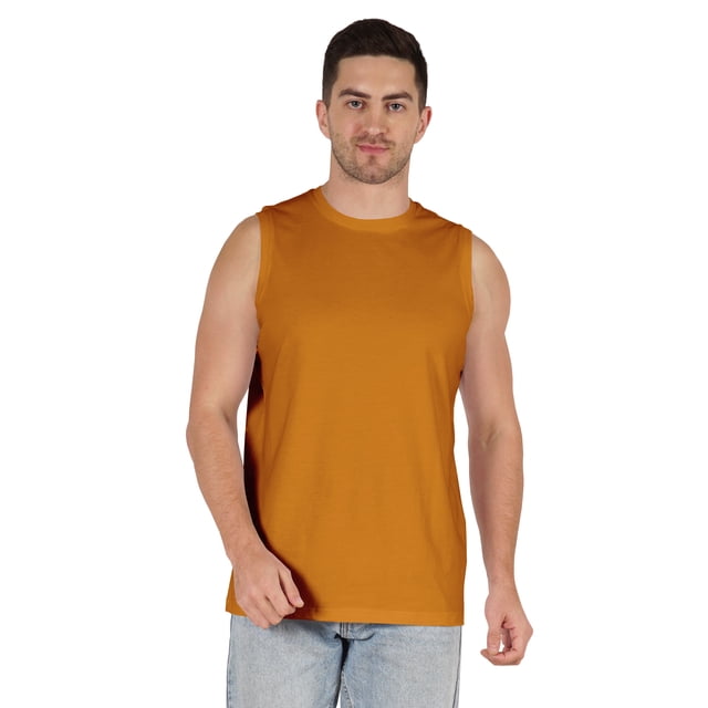 Inkmeso Men's Lightweight Cotton Tank Tops Moisture Wicking Sleeveless Shirts Workout Muscle Tank