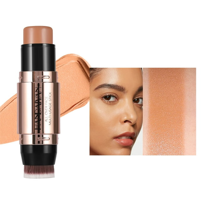 SUNSIOM Double-End Contour Sticks, Shades with Highlighter Bronzer Blush, Non-Greasy and Waterproof Contouring Pen