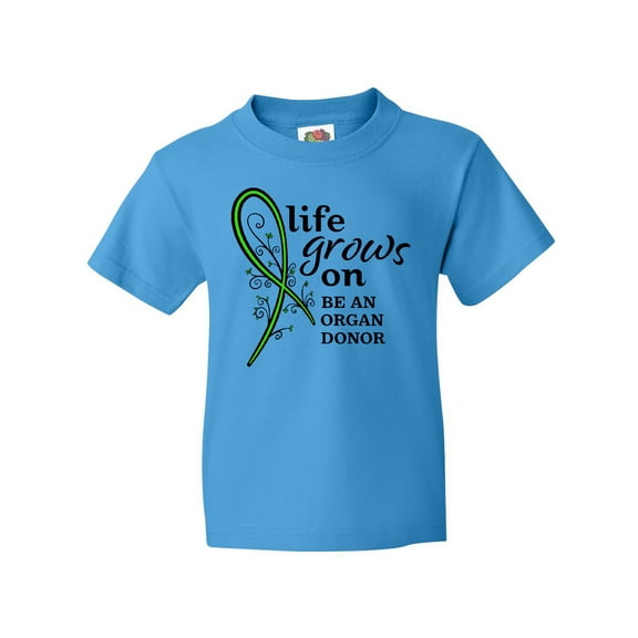 Inktastic Life Grows On- be an Organ Donor Youth T-Shirt