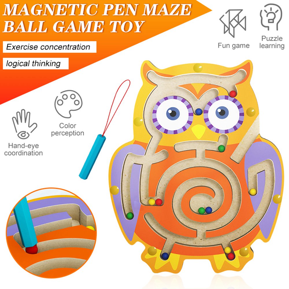 LNKOO Maze Games for Toddlers, Montessori Labyrinth STEM