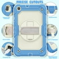 thumbnail image 7 of TECH CIRCLE Bumper Case for Samsung Galaxy Tab A 8.0 (SM-T290) Tablet 8" 2019 Version, Shockproof Protective Cute Kids Case with Screen Protector & Hand Strap & Kickstand & Shoulder Strap, Blue, 7 of 7