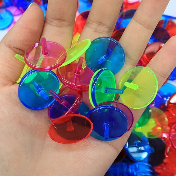 KONTONTY 50Pcs Golf Position Marker Golf Ball Markers Ball Positioning Round Plastic Transparent