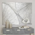 thumbnail image 2 of DecMode Silver Wood Carved Radial Geometric Wall Decor, 2 of 7