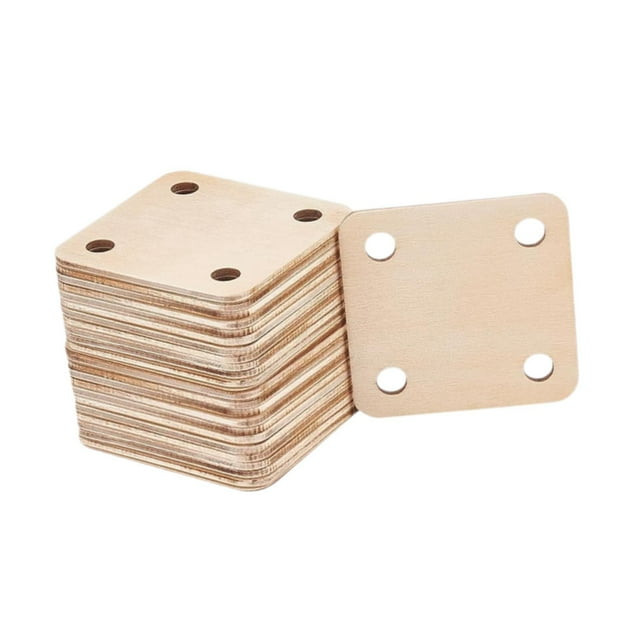 GUOOL Weaving Cards Square Wooden Loom Cards for Handcraft Tool Tapestries Scarves 12 Pieces