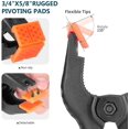 thumbnail image 4 of Backdrop Spring Clamps 6 Pack, 4 inch Heavy Duty Clips for Photography Studio, Canvas, Paper, Chromakey Screen, Woodworking, 4 of 6