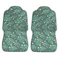 thumbnail image 5 of XMXT 2Pcs Car Seat Cover Decor Protector, Green Plant Texture Prints Front Seat Covers for Cars SUVs, Universal Fit, 5 of 9
