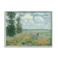 thumbnail image 4 of Stupell Industries Lone Person Floral Blossom Meadow Quaint Scene Painting Gray Framed Art Print Wall Art, Design by Lettered and Lined, 4 of 5
