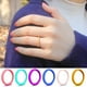 thumbnail image 1 of Xihbxyly Anillos de Moda Tejidos, Elegante Alianza Multicolor, Anillo de Repuesto Flexible y Duradero, Suave y Cómodo para Estilos de Vida Activos, Regalo Perfecto para Mujeres, Accesorio para El Día, 1 of 3