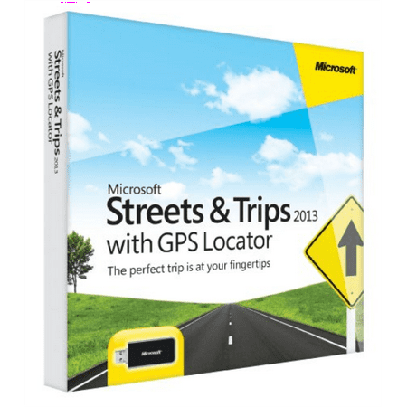 Microsoft Streets and Trips 2013 with GPS Locator