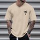 thumbnail image 1 of Blusas y camisas de manga corta con cuello en V para hombre, camisetas deportivas de manga corta con cuello en V, camisetas deportivas de trabajo, camisetas de verano para hombre, blusas de manga cort, 1 of 4