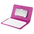 thumbnail image 1 of IKemiter Mini Portable Wireless Bluetooth Keyboard with Leather Case for Smartphone, 1 of 6