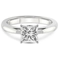 thumbnail image 4 of IGI Certified 4 Carat Princess Shape Lab Grown Diamond Engagement Ring | 14K White Gold |Quinn Solitaire Diamond Ring | FG-VS Quality Friendly Diamonds, 4 of 6