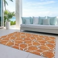 thumbnail image 6 of Addison Rugs Chantille Indoor/Outdoor Transitional Geometric Orange Washable Rectangle Rug, 2'6" x 3'10", 6 of 6