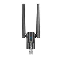 AX900 USB WiFi6 Adapter 2.4G/5Ghz Bluetooth 5.4 USB Dongle 900Mbps Wireless WLAN Receiver for Win7/10/11(32/64 Bit) plastic Black,1 x Adapter