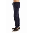 thumbnail image 3 of Men‘s Open Bottom Terry Sweatpants  Elastic Drawstring Waistband  Charcoal Grey S,navy(joggers),XL, 3 of 4