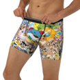 thumbnail image 3 of Goofa Pokemon Pattern Men's Performance Stretch Underwear, Athletic Long Leg Briefs，Moisture-Wicking, 3 of 7