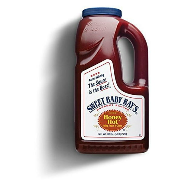 Sweet baby Ray's honey hot wing sauce and glaz Half gallon Walmart