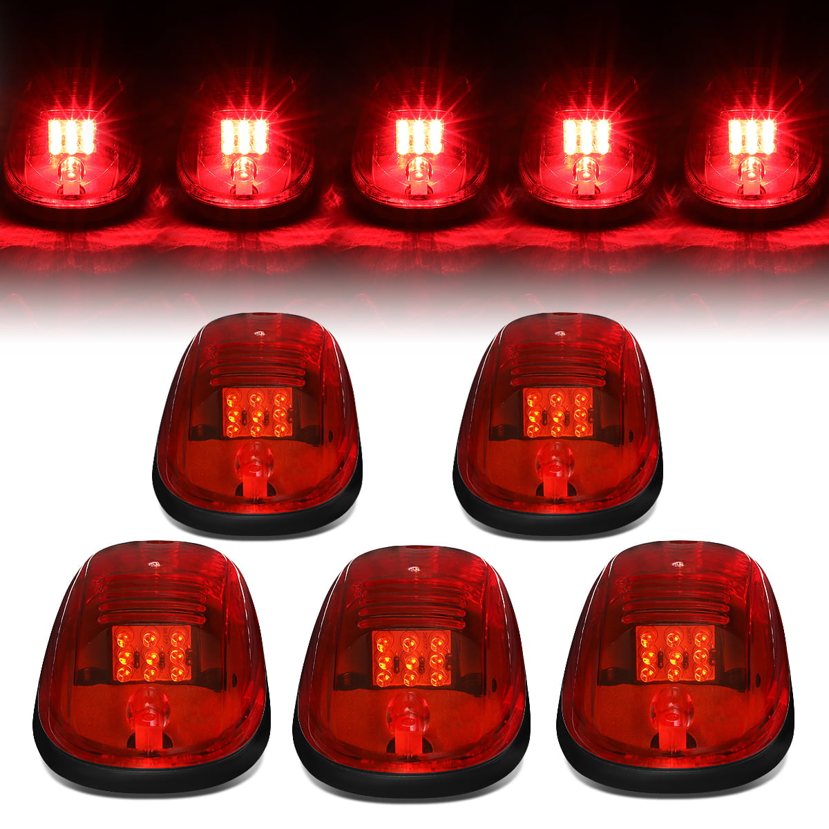 free 5x Blue T10 8SMD LED Lights ECCPP For Dodge Ram 5x Cab Marker Roof Running Lamps with Base Housing 