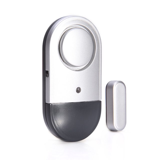 Kearding Mini alarma de ventana de puerta delantera, Sensor inalámbrico de seguridad de 125dB con luz indicadora, Detector de alerta de Hotel Accesorios para electrodomésticos