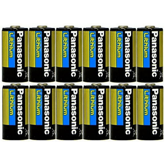 Panasonic CR123 CR123A 3V Lithium Battery 12 Pack
