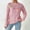 Pink, variant on The Running Man, Hand-Hook Flower Spliced Knitted Pullover Sweater for Women