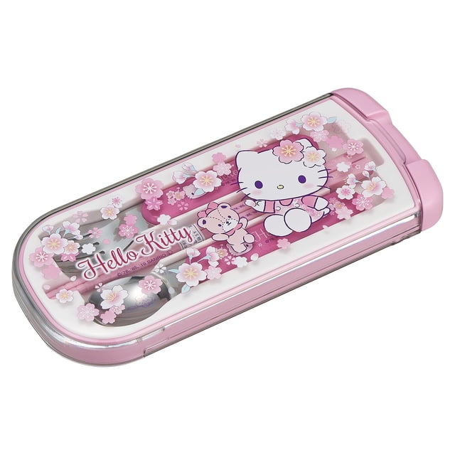 Juego de cubiertos OSK CT-20 Hello Kitty Sakura para niñas, 6 piezas