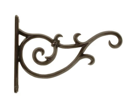 Niagara Scroll Plant Bracket Bronze, 10 inch, Plant Bracket Bronze