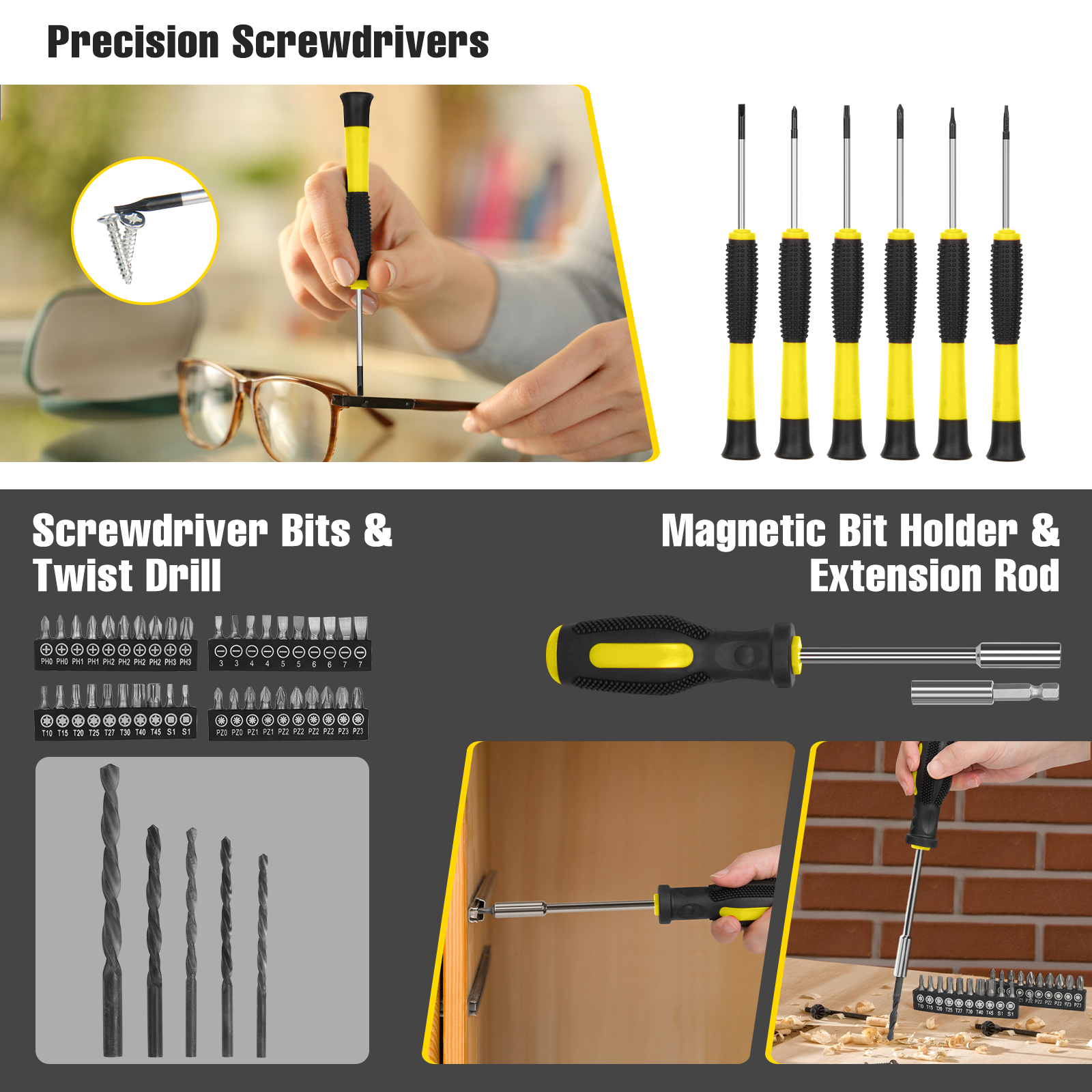 Cshidworld 171 Piece Household Tool Kit photo 6