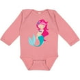 thumbnail image 3 of Inktastic Mermaid Girls Long Sleeve Baby Bodysuit, 3 of 5