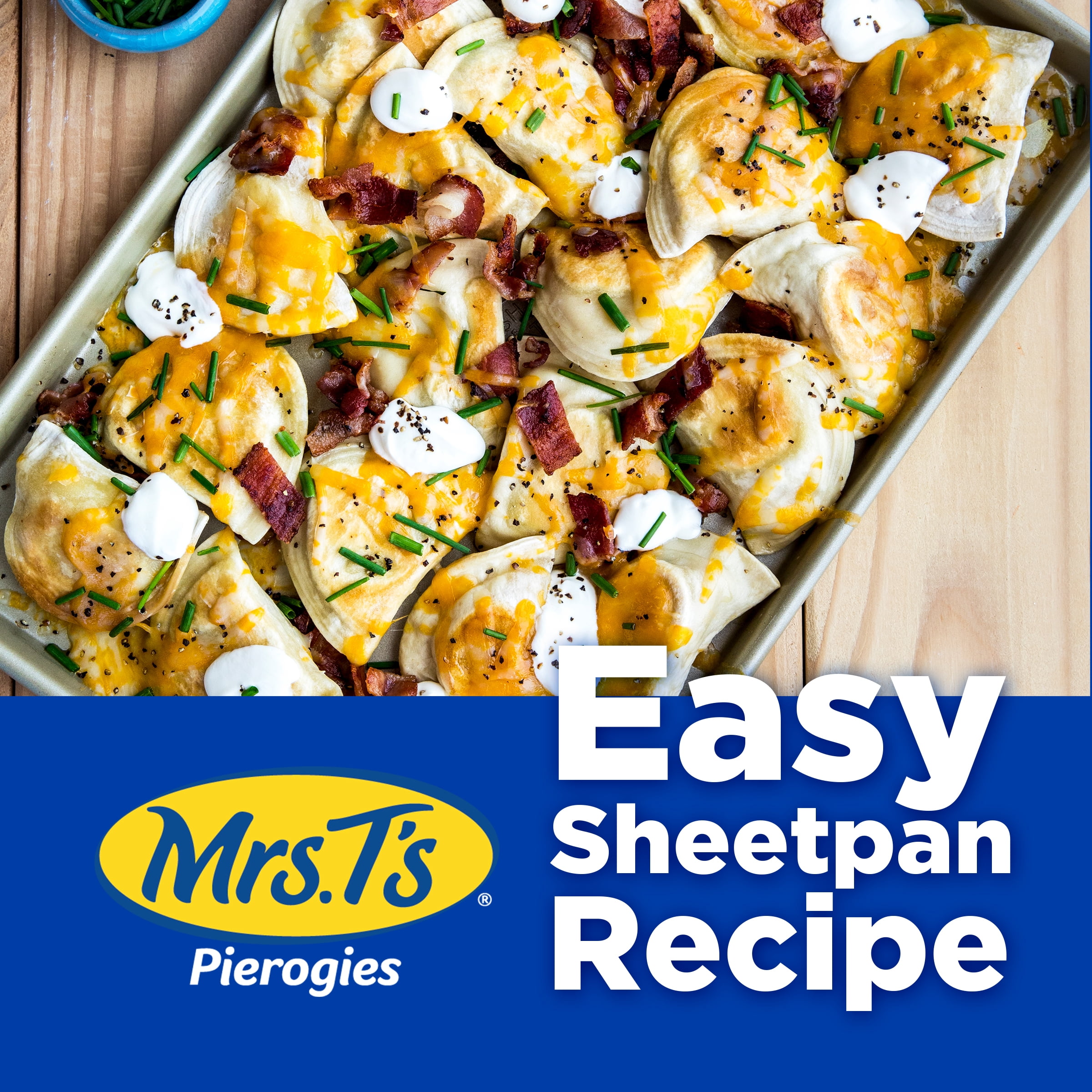 Mrs. T's Loaded Baked Potato Pierogies, 12ct, Frozen
