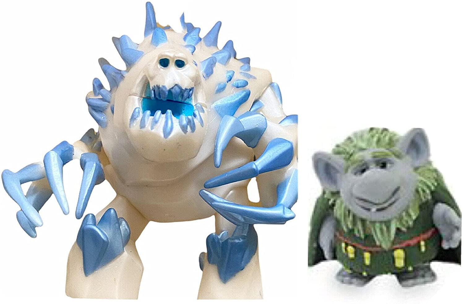 Frozen Marshmallow 5” & Troll 2” Pvc Cake Topper Figure Figurine