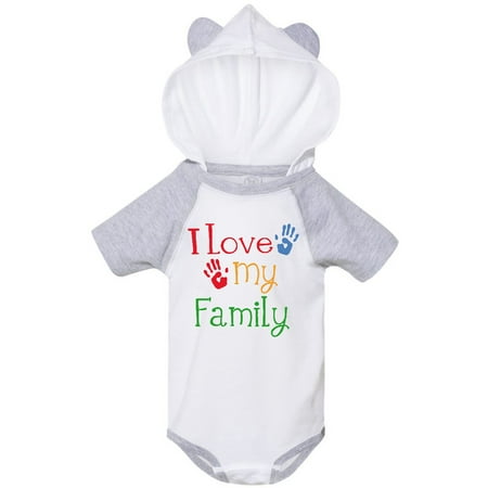 

Inktastic I Love My Family Gift Baby Boy or Baby Girl Bodysuit