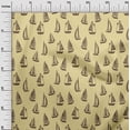 thumbnail image 2 of oneOone Polyester Lycra Yellow Fabric Yacht Nautical Diy Clothing Quilting Fabric Print Fabric By Yard 56 Inch Wide, 2 of 4