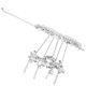 thumbnail image 3 of Creative Bangle with Bell Fringe for Decor Silver Zinc Alloy One Size Fits All, 3 of 5