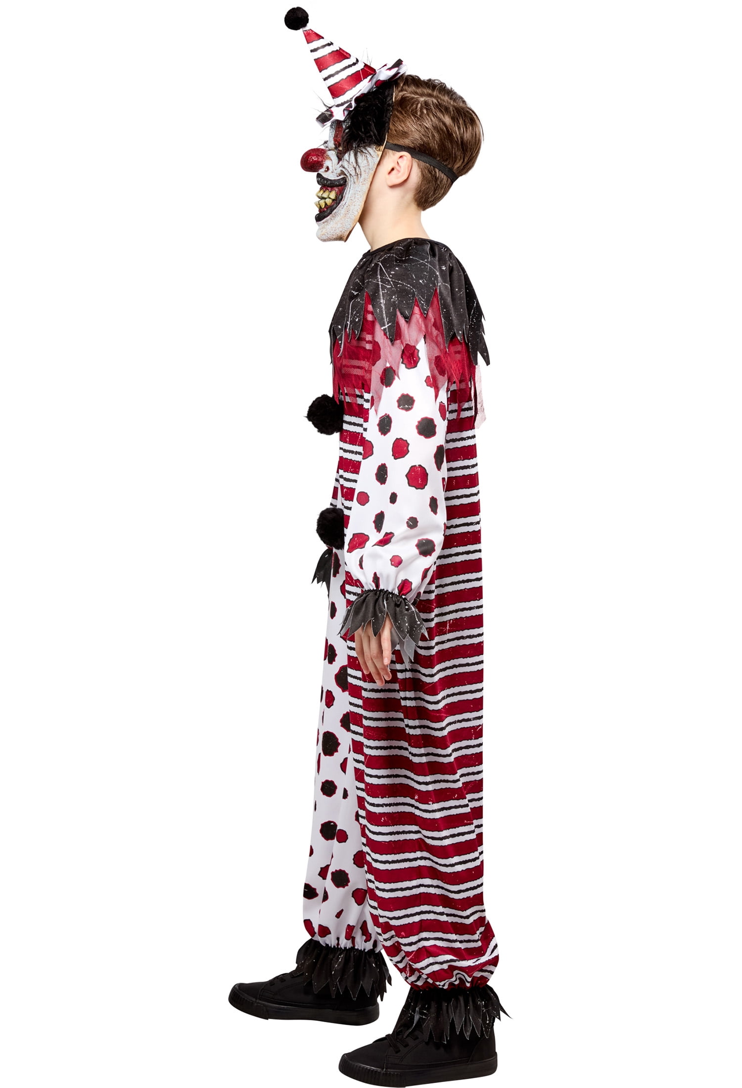 Creepy Clown Halloween Costume for Children, Boy's Size XL (14/16), by Way to Celebrate