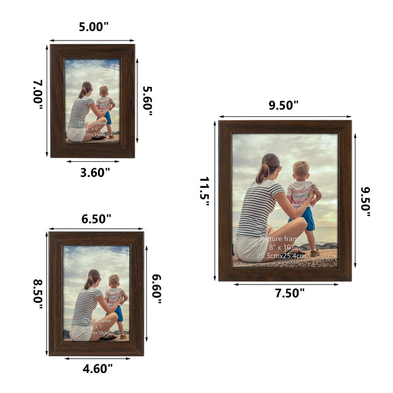 Varying Photo Frame Collection Set of 10 ( Size 4x6, 5x5, 5x7, 6x10 inches )