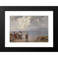 thumbnail image 2 of Joseph Wopfner 14x11 Black Modern Framed Museum Art Print Titled - Fishing Family on Lake Chiemsee, 2 of 5