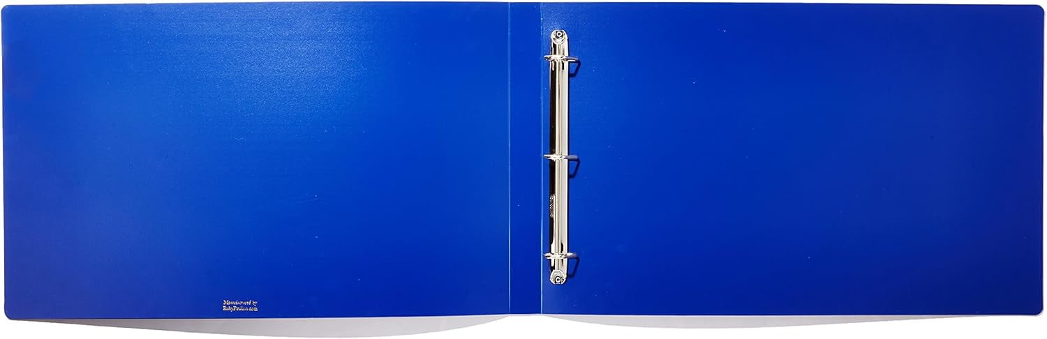 13x19 Binder Poly Panel Featuring a 1" Angle-D Ring Blue
