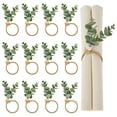 thumbnail image 1 of Juego de servilleteros APTWOW con cuentas de madera de eucalipto (12 unidades), 1 of 7