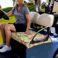 thumbnail image 3 of Renewold Golf Cart Seat Cover Universal Golf Cart Seat Blanket Keeps Cool and Clean for All 2-Seat Golf Carts, 52.36 x 32.28 Inch, Cherry Golf Ball, 3 of 5