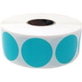 thumbnail image 1 of Teal Circle Dot Stickers | 1" Inch Round | 500 Pack, 1 of 1